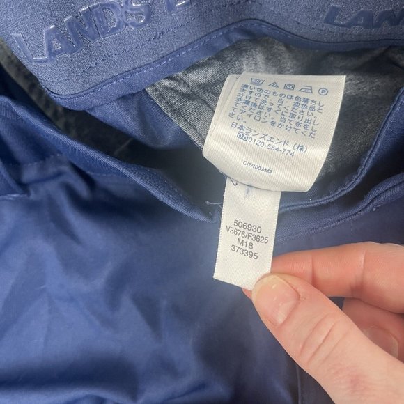 Lands End Traditional Fit Performance Navy Blue Golf Tennis Shorts Men's Size 36 - Picture 10 of 16